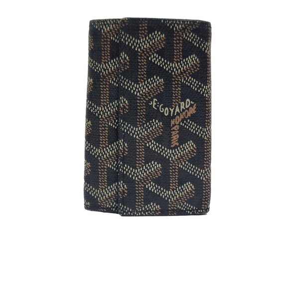 Goyard Accessories Goyard Key Holder Black Goyardine Saintmichel